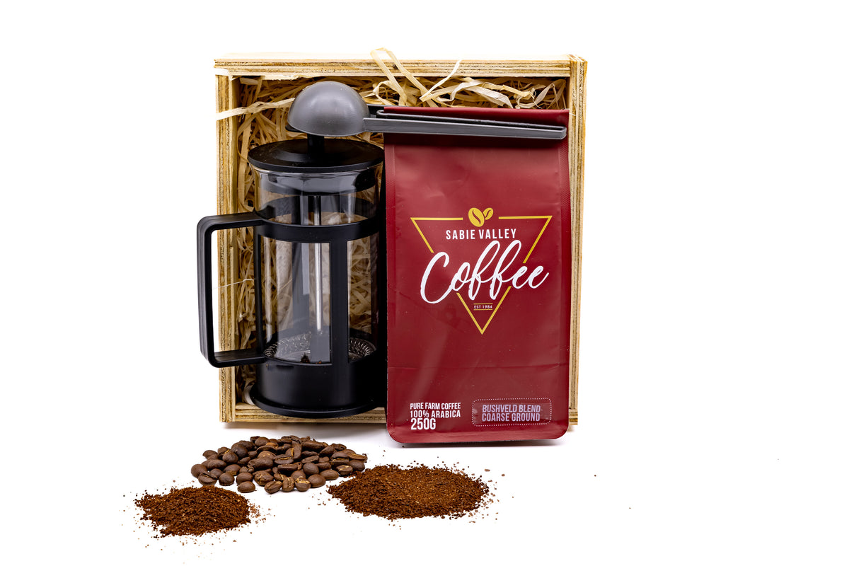 Plunger Gift Set with Coffee Buckland and Co. (Pty) Ltd